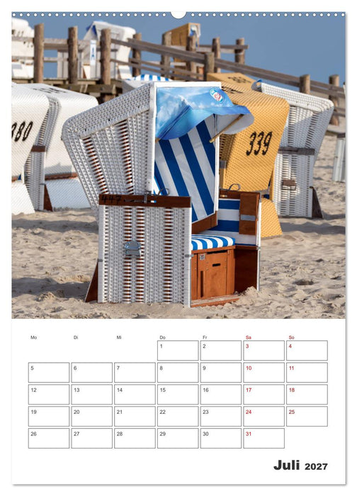 Sankt Peter-Ording Sonne, Strand und Meer (CALVENDO Premium Wandkalender 2027)