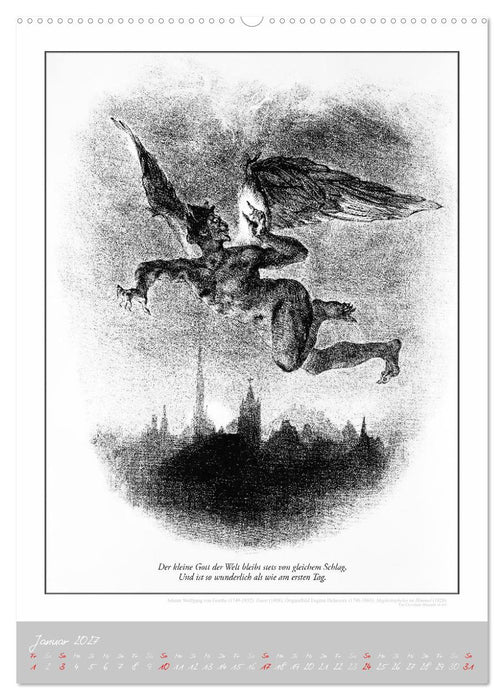 Faust - Weltliteraturkalender (CALVENDO Premium Wandkalender 2027)