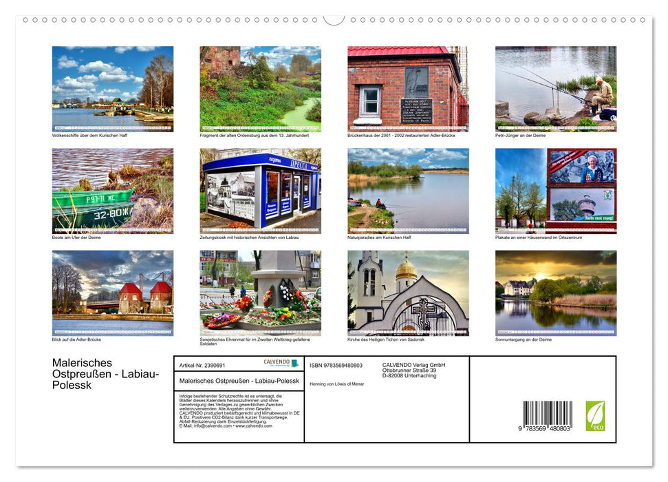 Malerisches Ostpreußen - Labiau-Polessk (CALVENDO Wandkalender 2027)