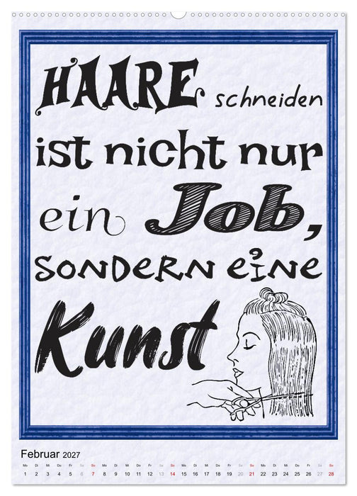 Friseur-Sprüche (CALVENDO Wandkalender 2027)