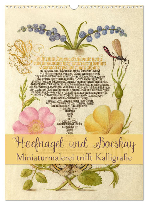 Hoefnagel und Bocskay - Miniaturmalerei trifft Kalligrafie (CALVENDO Wandkalender 2027)