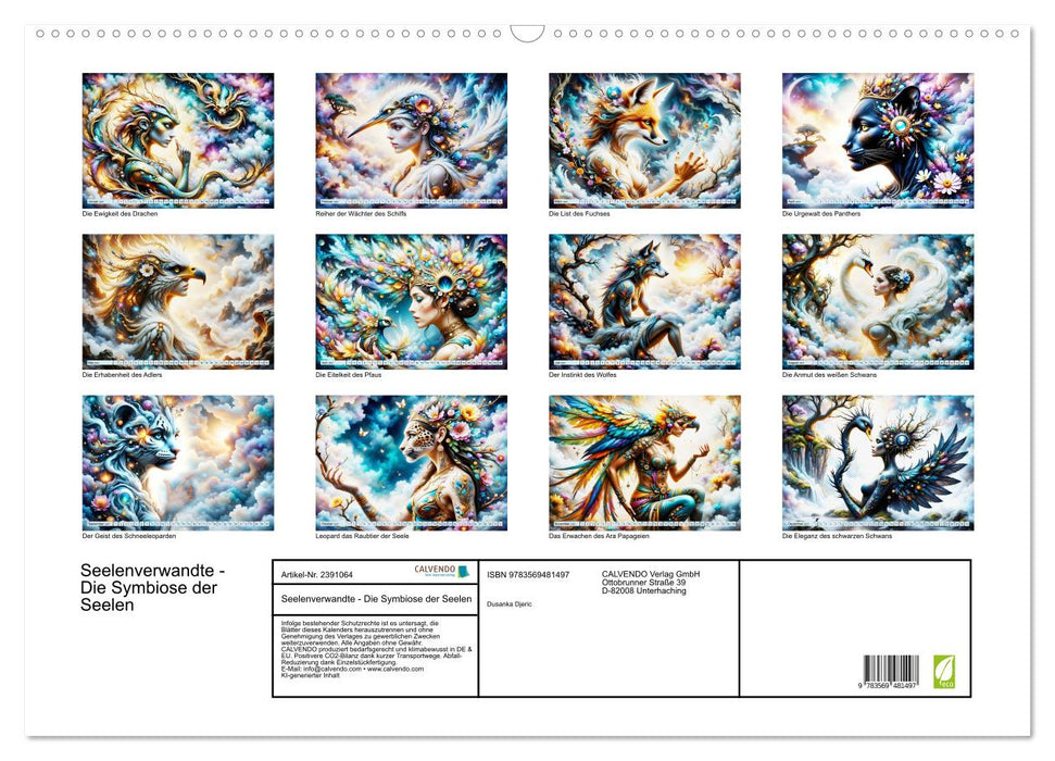 Seelenverwandte - Die Symbiose der Seelen (CALVENDO Wandkalender 2027)