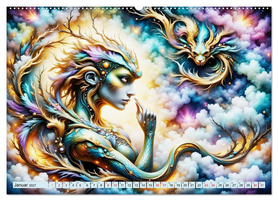 Seelenverwandte - Die Symbiose der Seelen (CALVENDO Wandkalender 2027)