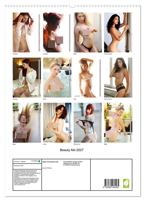 Beauty Akt 2027 (CALVENDO Premium Wandkalender 2027)