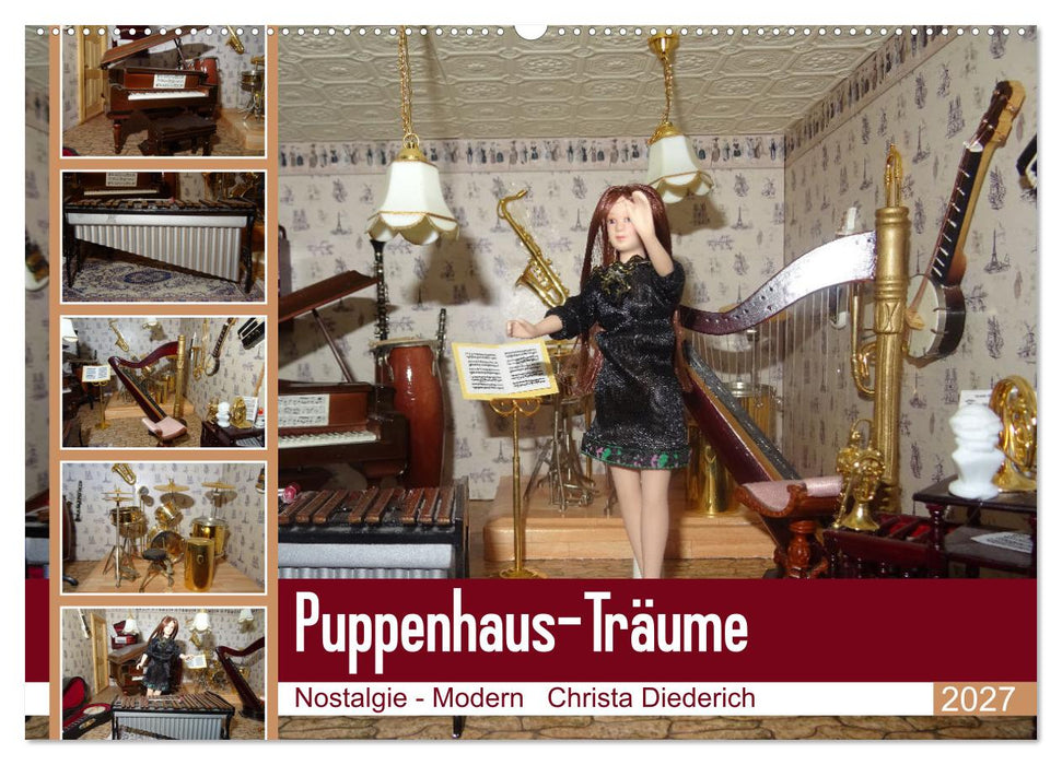 Puppenhaus-Träume (CALVENDO Wandkalender 2027)
