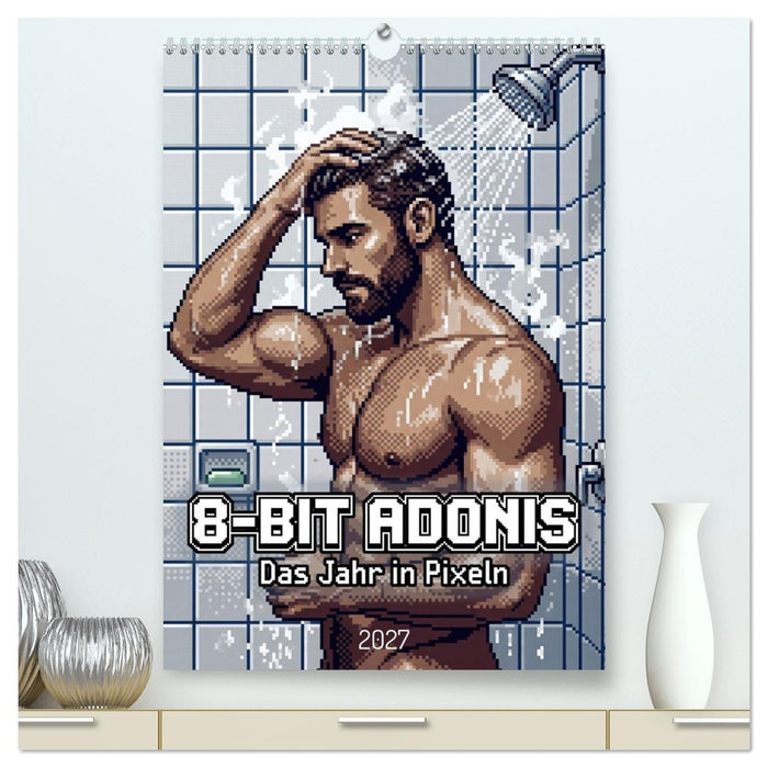 8-Bit Adonis – Das Jahr in Pixeln (CALVENDO Premium Wandkalender 2027)