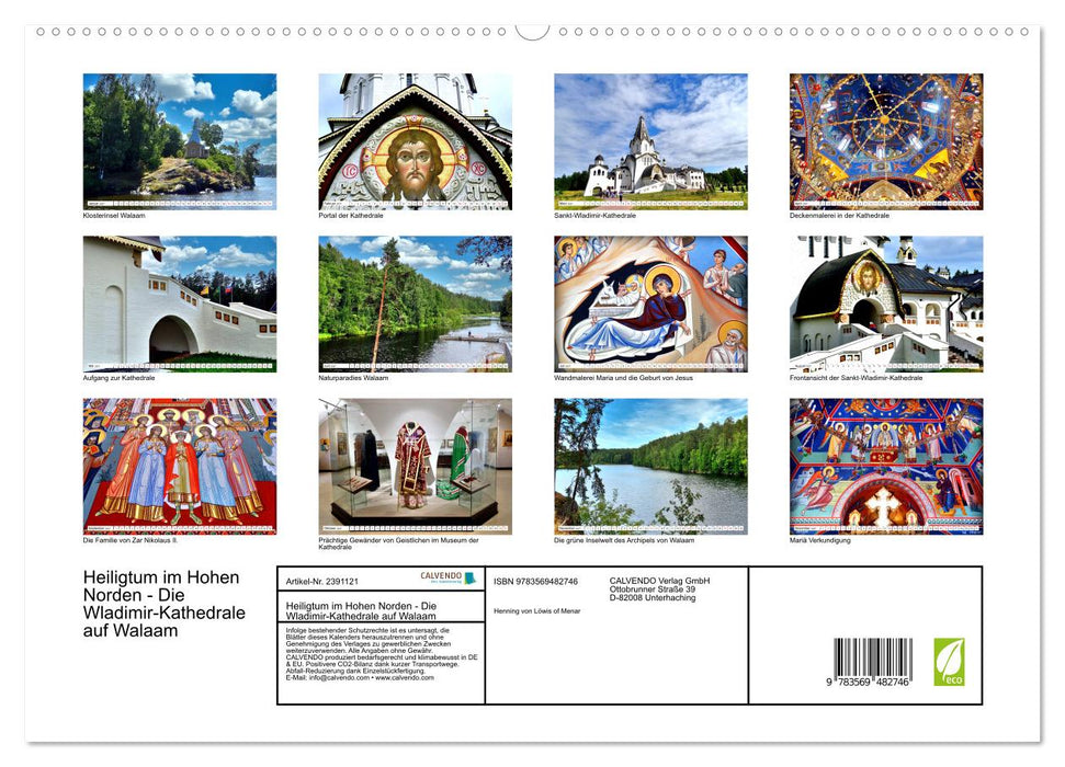 Heiligtum im Hohen Norden - Die Wladimir-Kathedrale auf Walaam (CALVENDO Premium Wandkalender 2027)