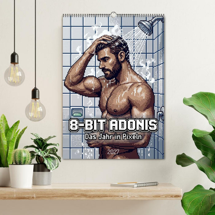 8-Bit Adonis – Das Jahr in Pixeln (CALVENDO Wandkalender 2027)