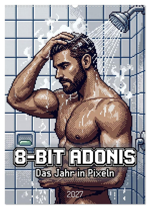 8-Bit Adonis – Das Jahr in Pixeln (CALVENDO Wandkalender 2027)
