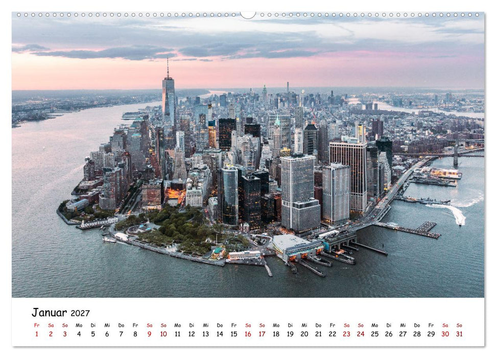 New York City - Atemberaubende Ansichten (CALVENDO Wandkalender 2027)