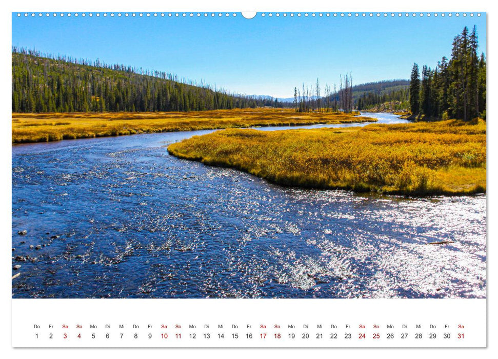 Im Farbenspiel des Yellowstone Natl. Park (CALVENDO Premium Wandkalender 2027)