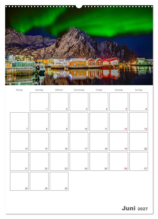 Die Küste Norwegens - Terminplaner (CALVENDO Wandkalender 2027)