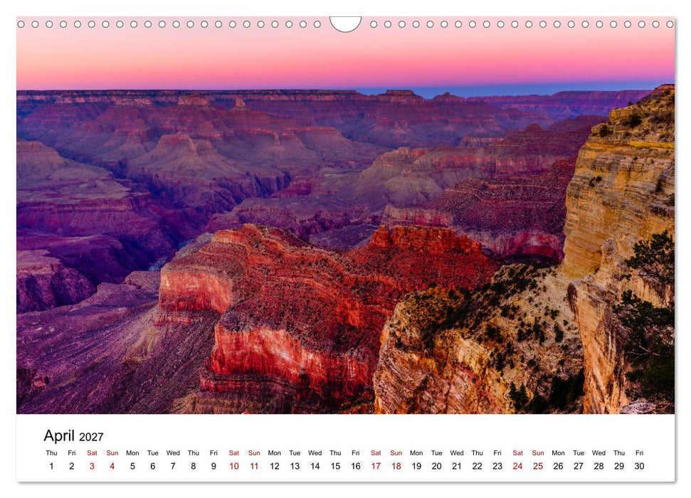 America’s Most Beautiful Sceneries (CALVENDO Monthly Calendar 2027)
