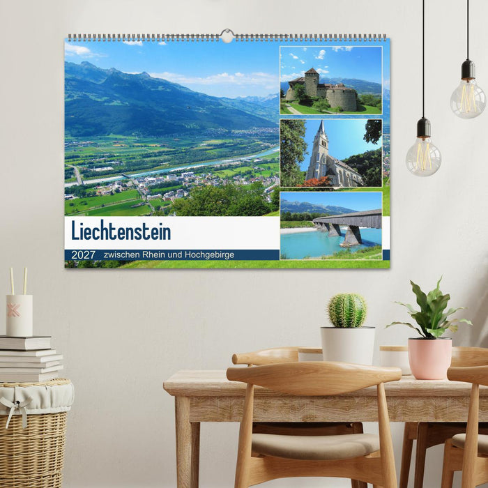 Liechtenstein - zwischen Rhein und Hochgebirge (CALVENDO Wandkalender 2027)