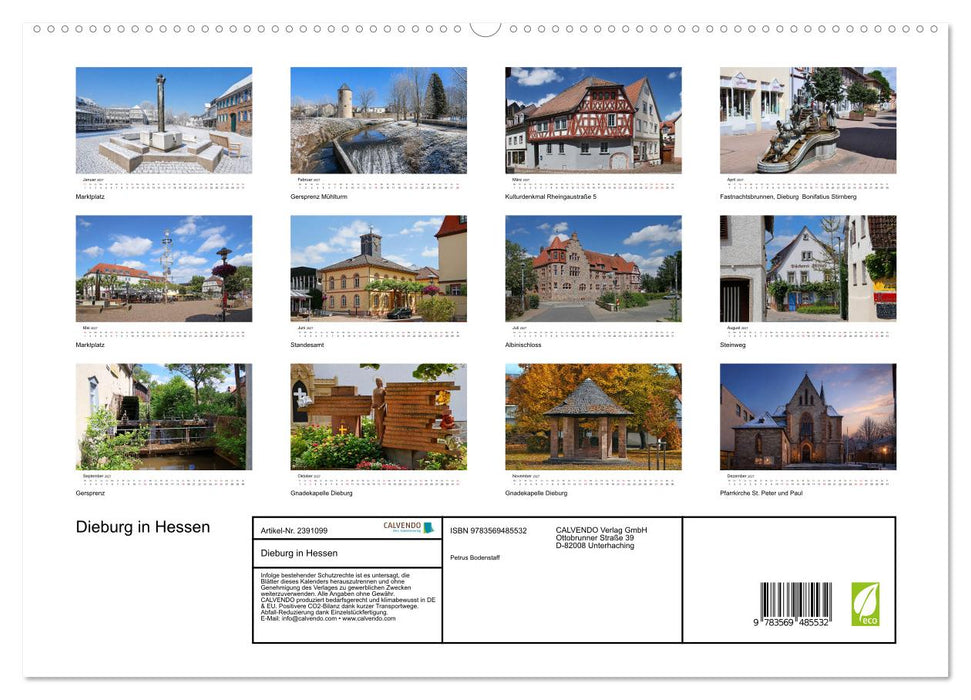 Dieburg in Hessen (CALVENDO Premium Wandkalender 2027)