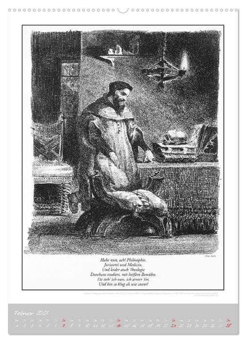 Faust - Weltliteraturkalender (CALVENDO Wandkalender 2027)