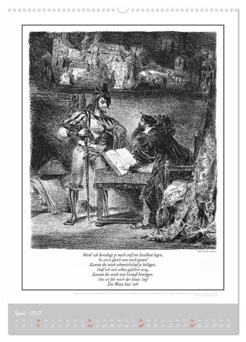 Faust - Weltliteraturkalender (CALVENDO Wandkalender 2027)