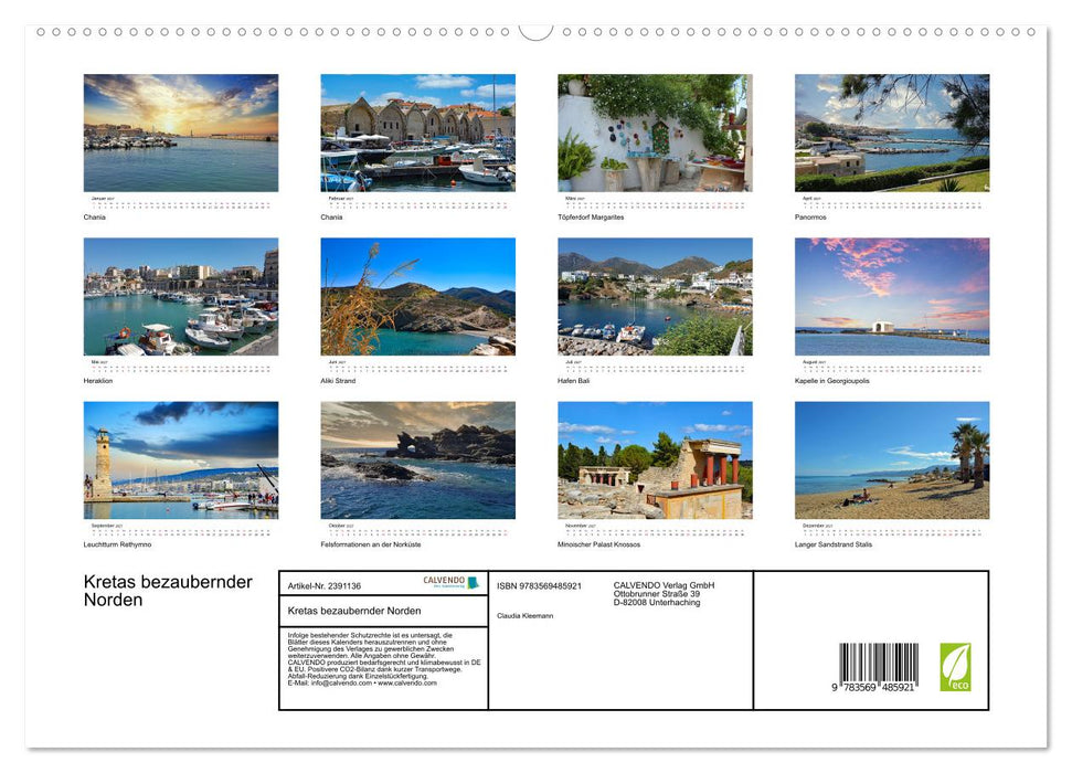 Kretas bezaubernder Norden (CALVENDO Premium Wandkalender 2027)