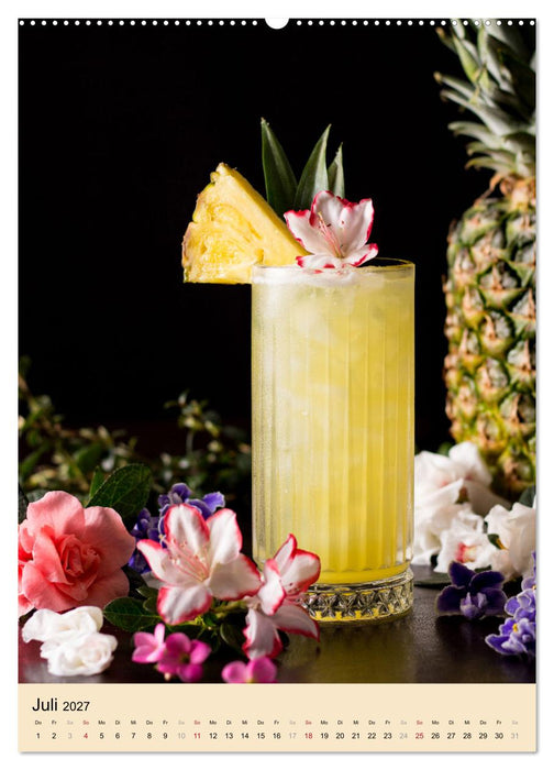 Cocktails mit Blumen und Pflanzen (CALVENDO Premium Wandkalender 2027)