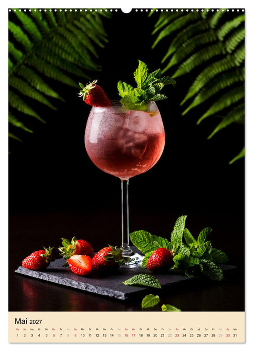 Cocktails mit Blumen und Pflanzen (CALVENDO Wandkalender 2027)