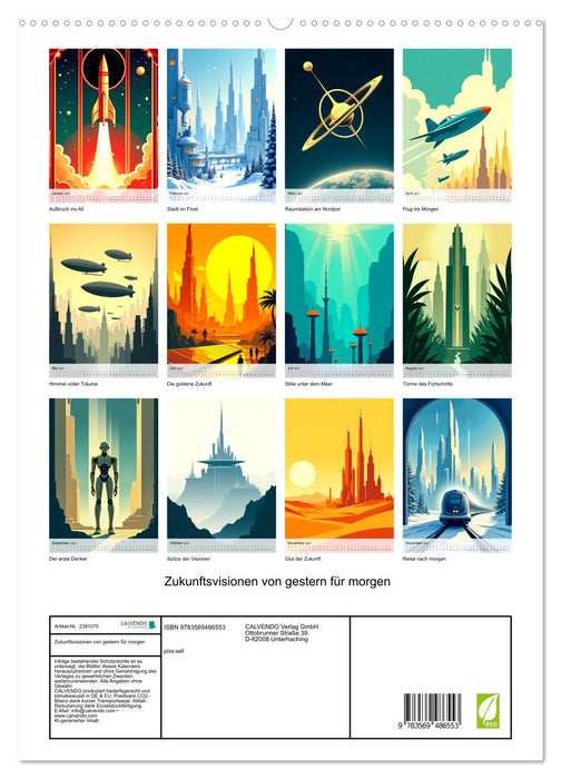 Zukunftsvisionen von gestern für morgen (CALVENDO Premium Wandkalender 2027)