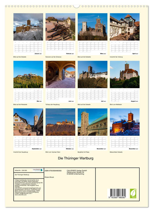 Die Thüringer Wartburg (CALVENDO Premium Wandkalender 2027)