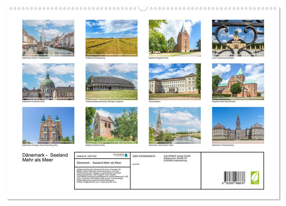 Dänemark - Seeland Mehr als Meer (CALVENDO Premium Wandkalender 2027)