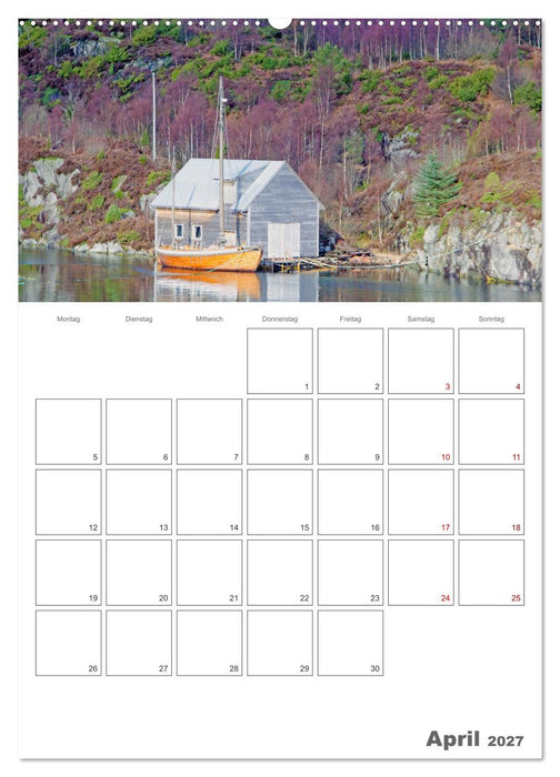 Die Küste Norwegens - Terminplaner (CALVENDO Premium Wandkalender 2027)