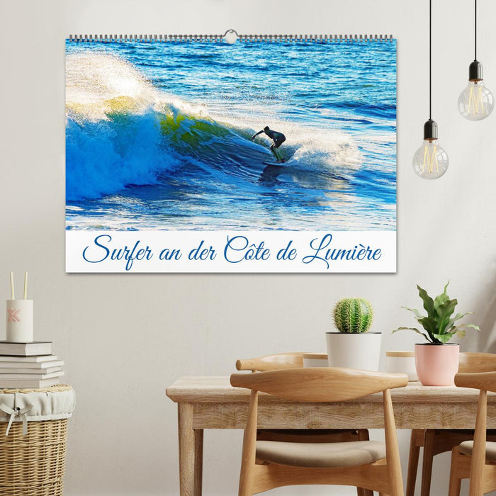 Surfer an der Côte de Lumière (CALVENDO Wandkalender 2027)