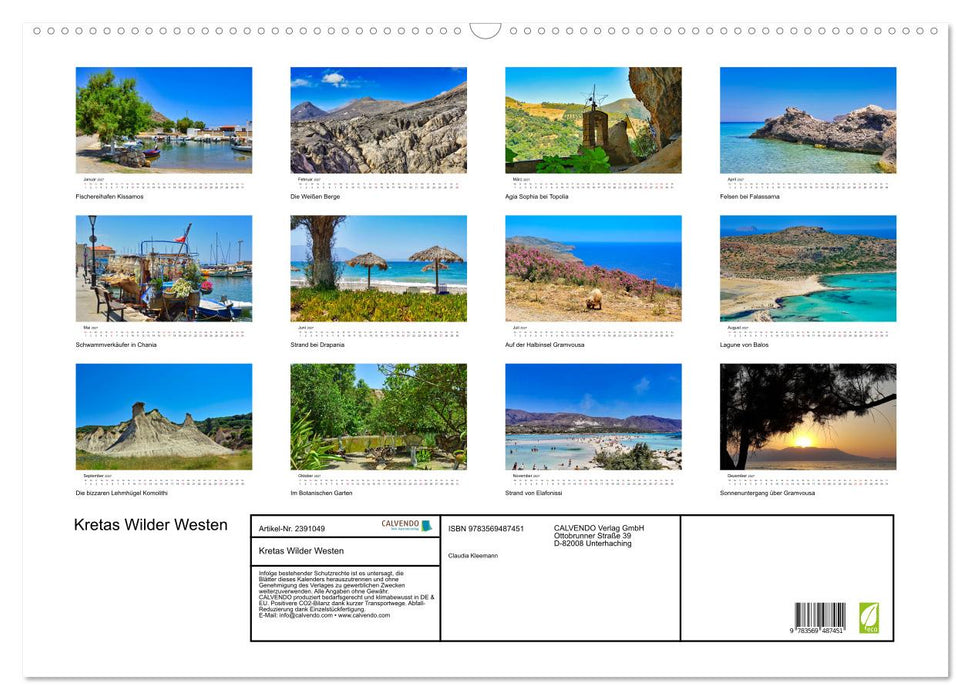 Kretas Wilder Westen (CALVENDO Wandkalender 2027)