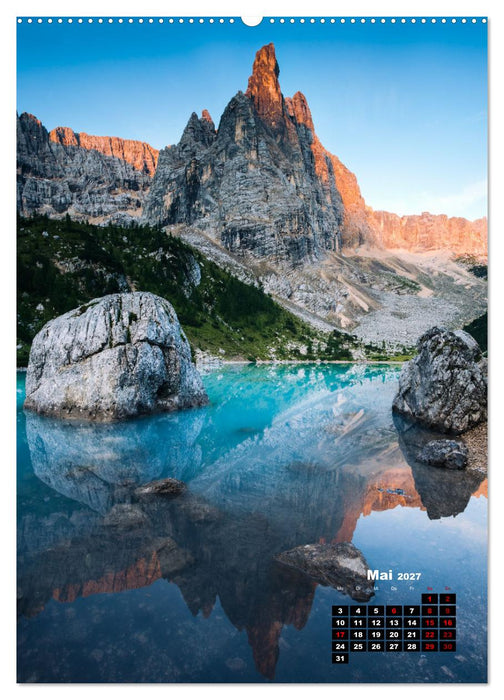 Dolomiten - Reise um die bleichen Berge zu entdecken (CALVENDO Wandkalender 2027)