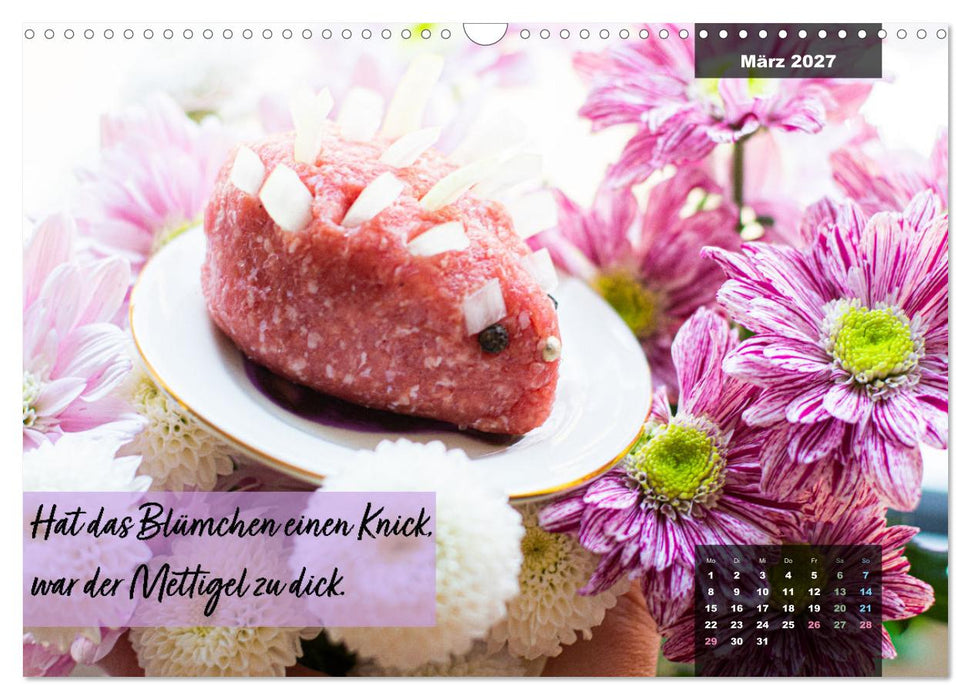 Mettkalender - Mettigel Edition (CALVENDO Wandkalender 2027)