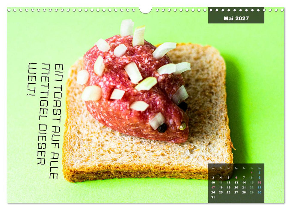 Mettkalender - Mettigel Edition (CALVENDO Wandkalender 2027)