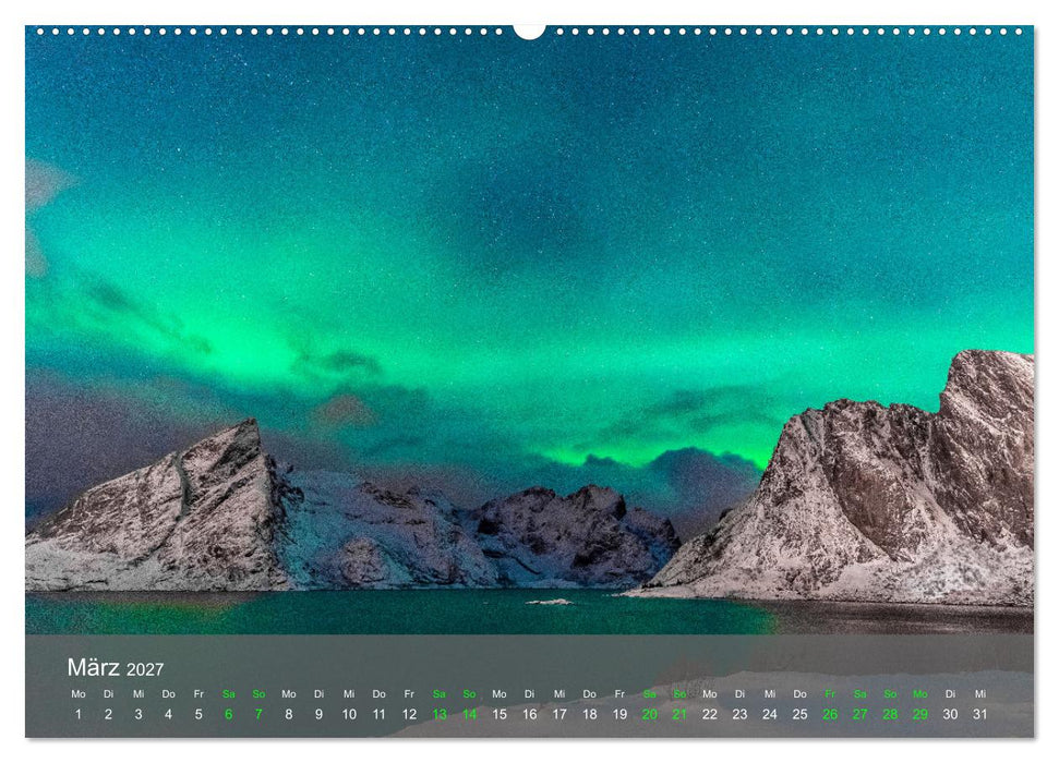 Naturwunder Polarlicht (CALVENDO Premium Wandkalender 2027)