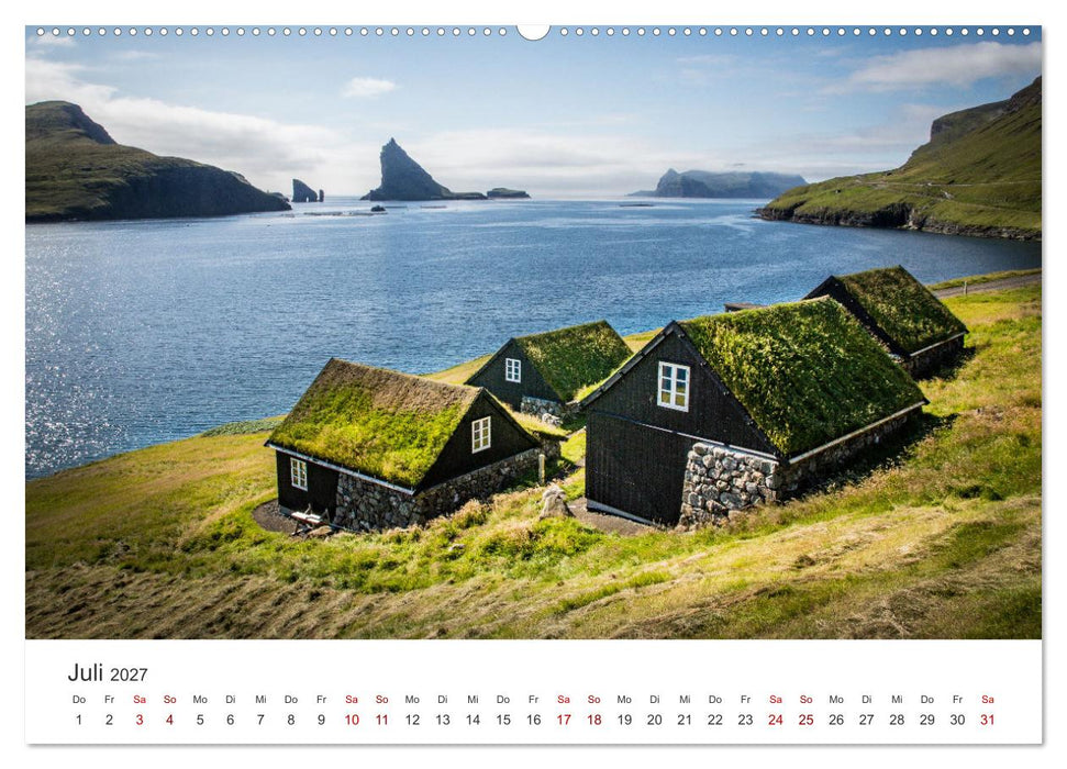 Färöer Inseln - Geheimnisvolle Inseln im Nordatlantik (CALVENDO Premium Wandkalender 2027)