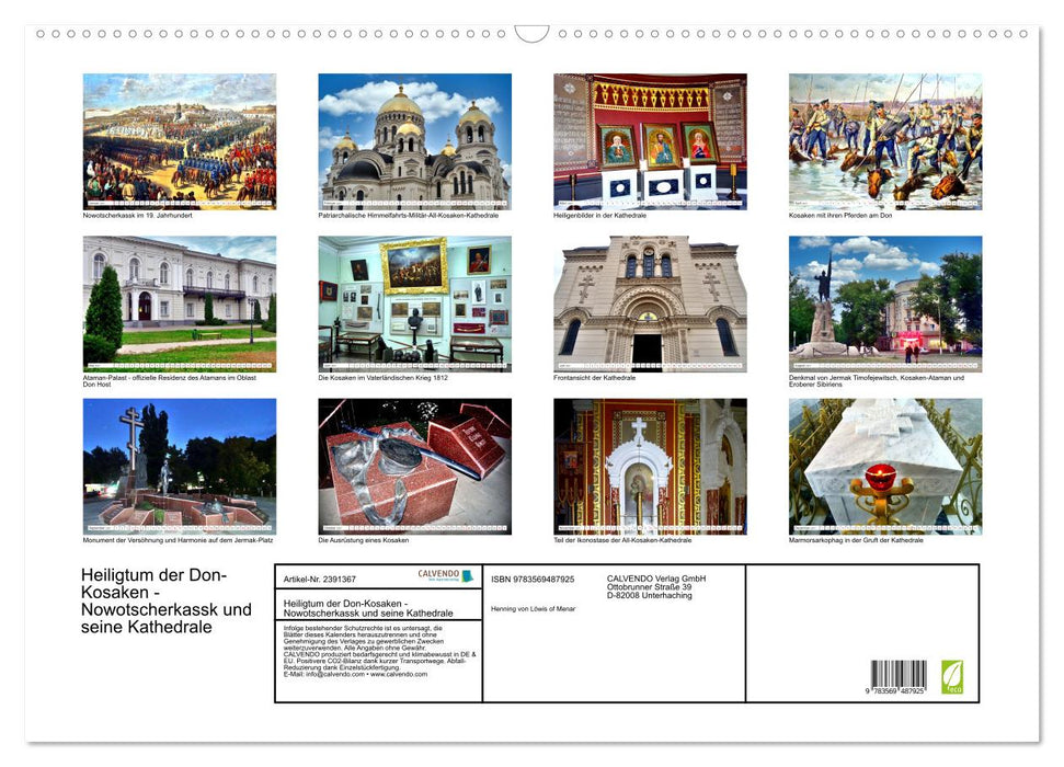 Heiligtum der Don-Kosaken - Nowotscherkassk und seine Kathedrale (CALVENDO Wandkalender 2027)