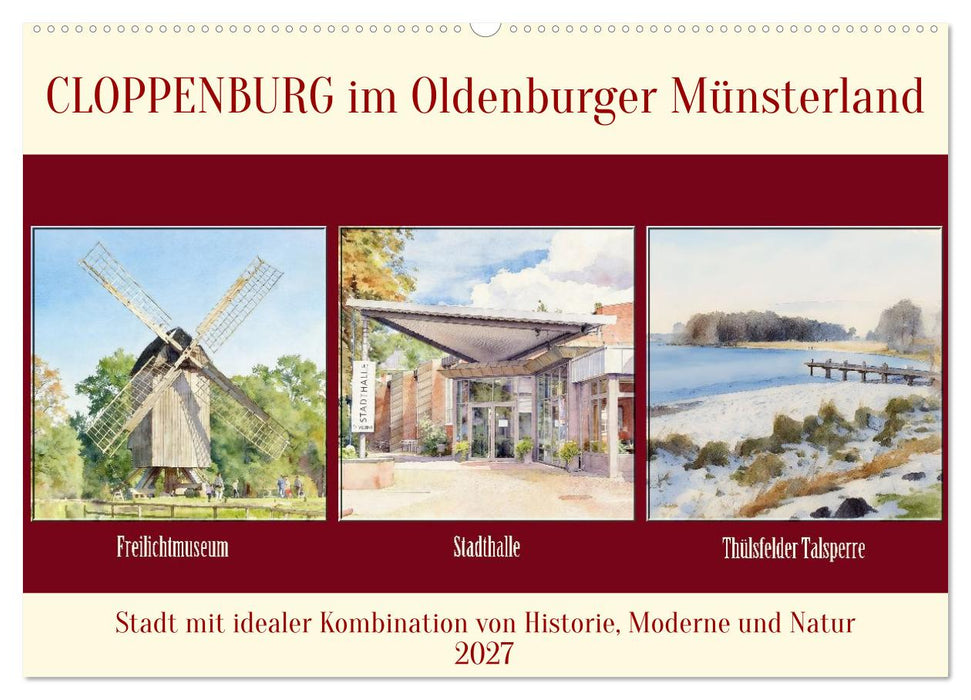 Cloppenburg im Oldenburger Münsterland (CALVENDO Wandkalender 2027)