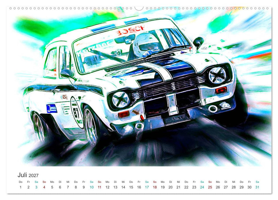 Kultautos - Capri und Escort (CALVENDO Premium Wandkalender 2027)