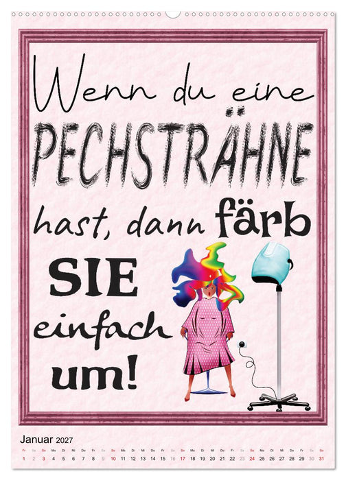 Friseur-Sprüche (CALVENDO Premium Wandkalender 2027)