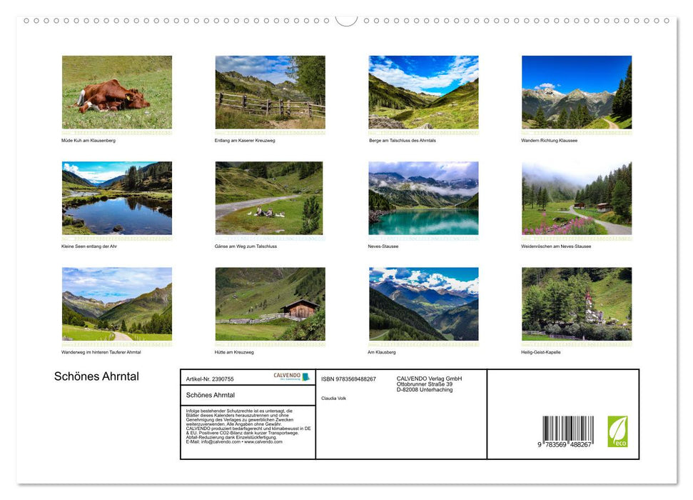 Schönes Ahrntal (CALVENDO Wandkalender 2027)