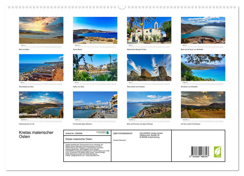 Kretas malerischer Osten (CALVENDO Premium Wandkalender 2027)