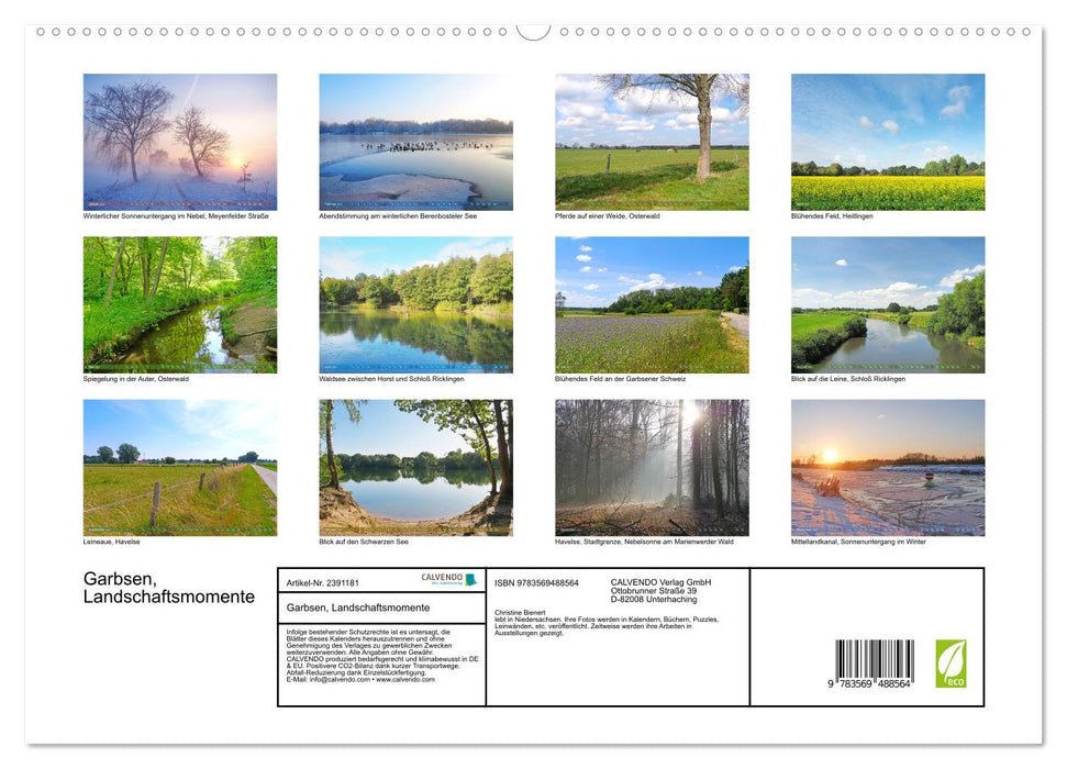 Garbsen, Landschaftsmomente (CALVENDO Wandkalender 2027)
