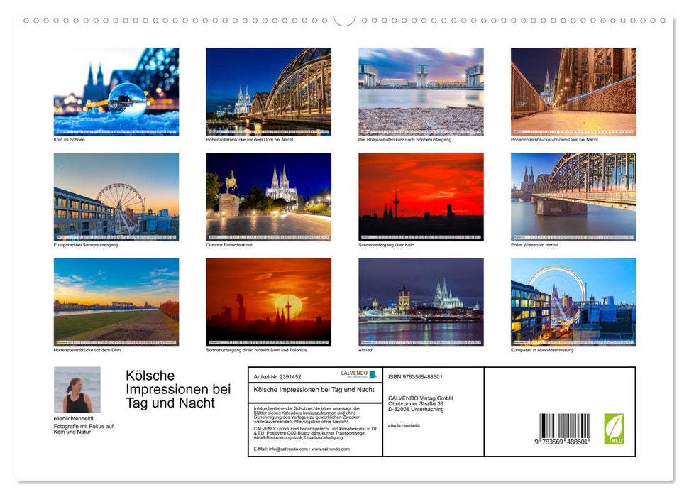 Kölsche Impressionen bei Tag und Nacht (CALVENDO Premium Wandkalender 2027)