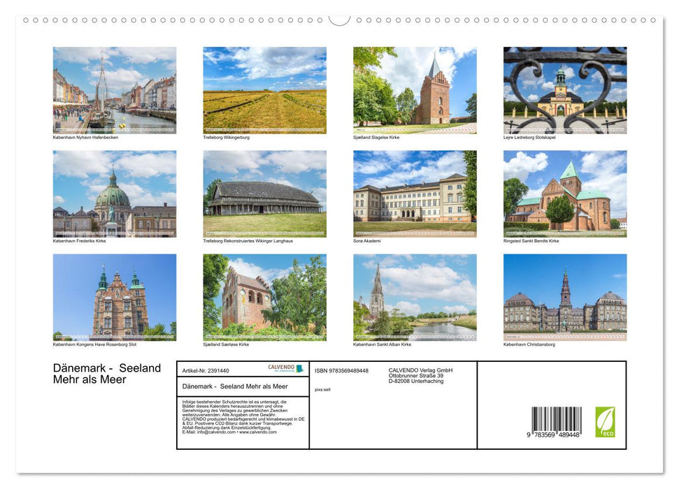 Dänemark - Seeland Mehr als Meer (CALVENDO Wandkalender 2027)