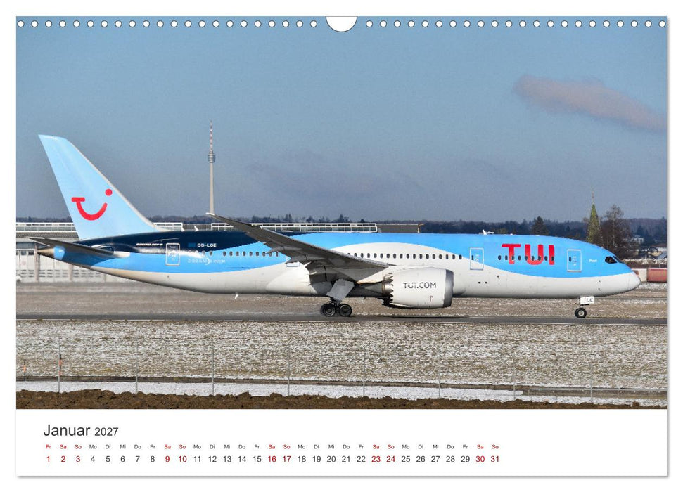 Ein Jahr am Flughafen Stuttgart (CALVENDO Wandkalender 2027)