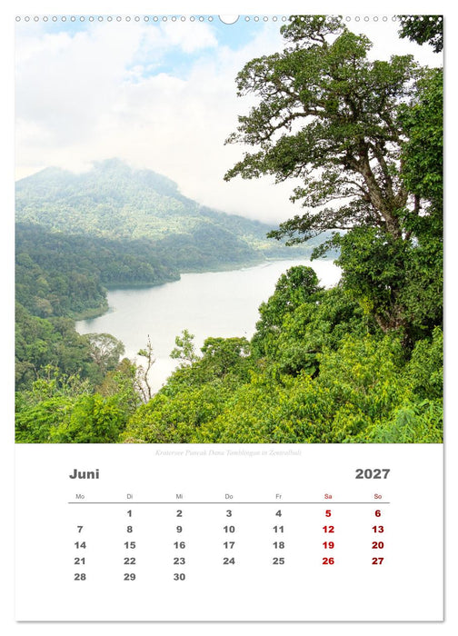 Reiseimpressionen durch Bali (CALVENDO Premium Wandkalender 2027)