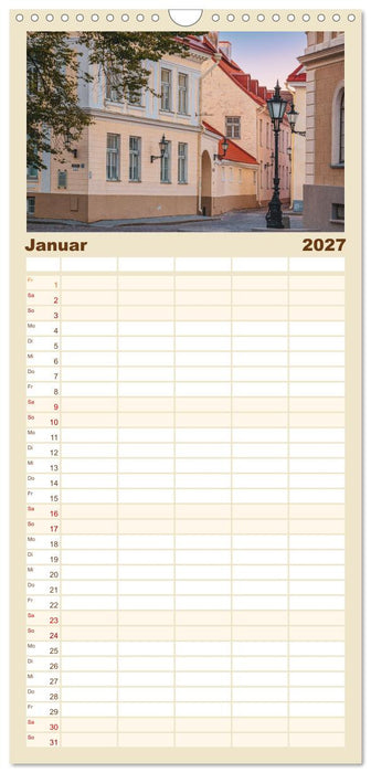 Nordischer Glanz – Tallinn - Riga - Vilnius (CALVENDO Familienplaner 2027)