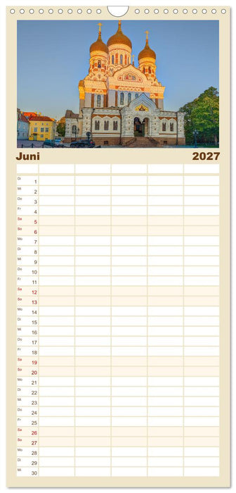 Nordischer Glanz – Tallinn - Riga - Vilnius (CALVENDO Familienplaner 2027)