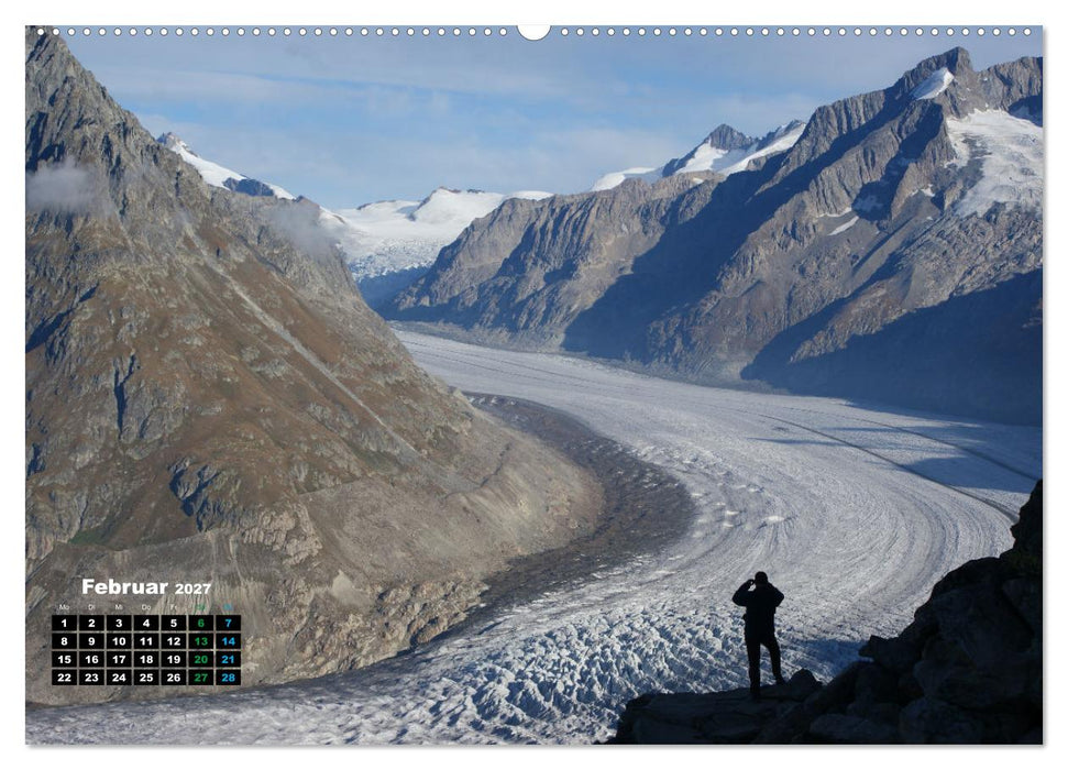 WANDERN - Spaziergänge für die Seele im Wallis / Schweiz (CALVENDO Wandkalender 2027)