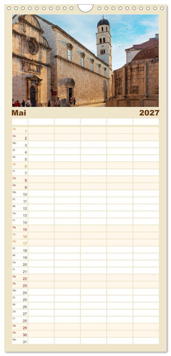 Dubrovnik historische Altstadt - UNESCO‑Welterbe im sonnigen Kroatien (CALVENDO Familienplaner 2027)